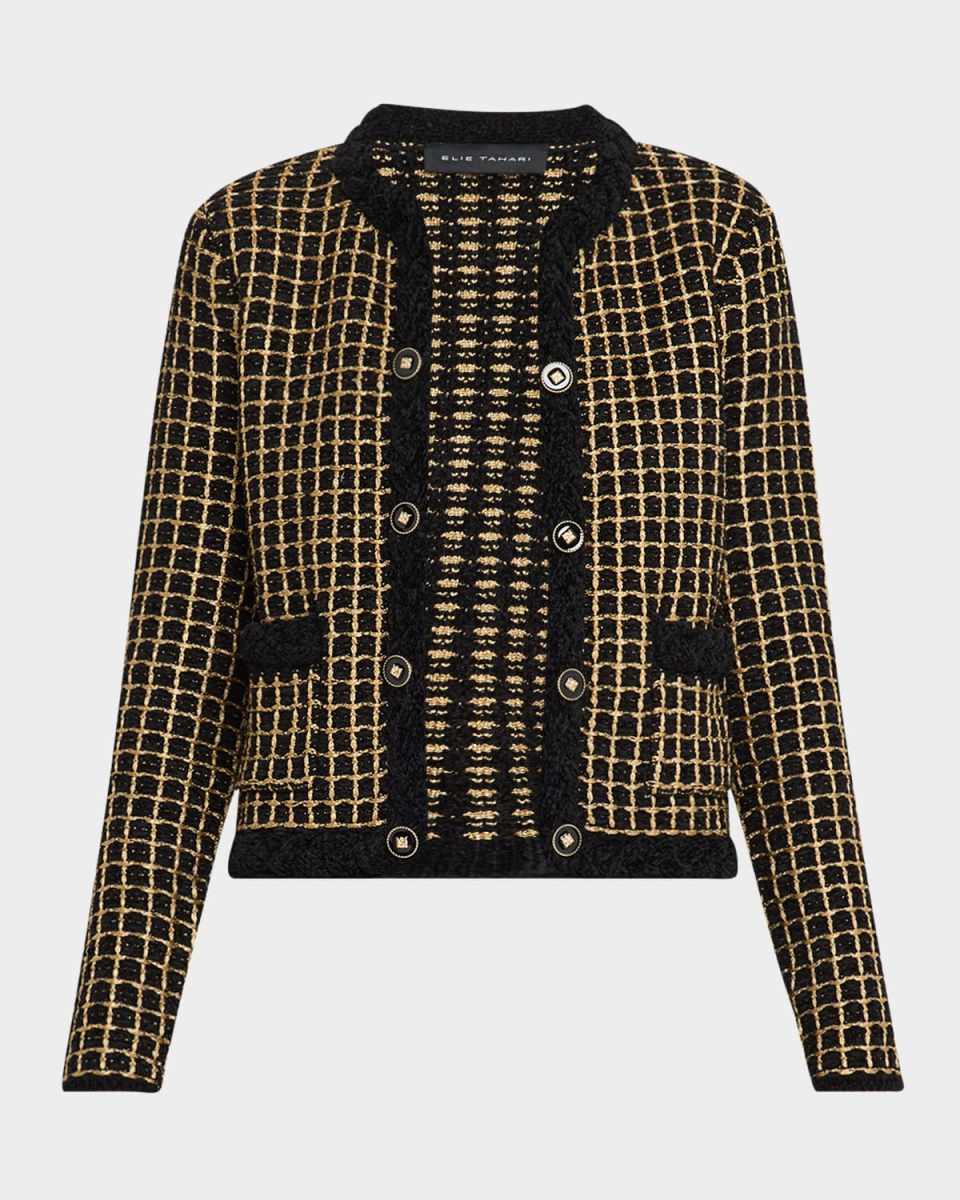 The Alexis Grid Cardigan